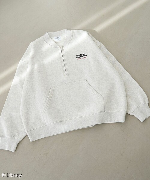 coen（コーエン）の「【Disney／ディズニー】coen限定 バックプリントハーフジップスウェット（スウェット・レディース・ダークグレー/ナチュラル/レッド・M/L）」の16枚目の写真