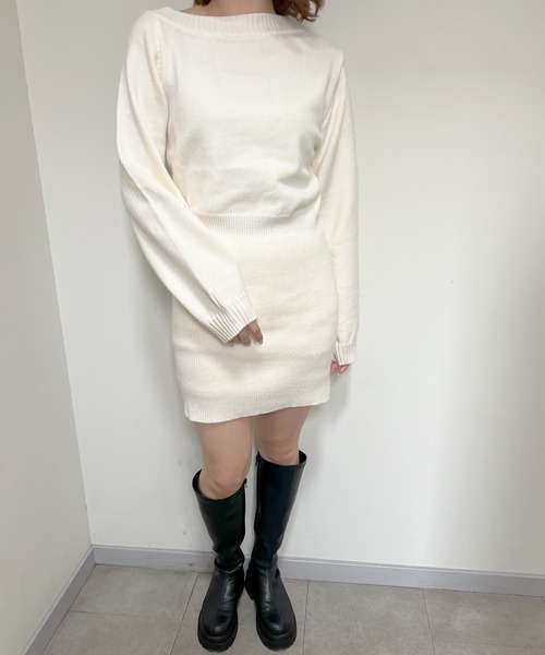 frunco（フランコ）の「ニットワンピース（ワンピース・レディース・ホワイト/ブラック/グレー・FREE）」の12枚目の写真