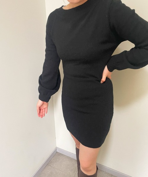 frunco（フランコ）の「ニットワンピース（ワンピース・レディース・ホワイト/ブラック/グレー・FREE）」の14枚目の写真