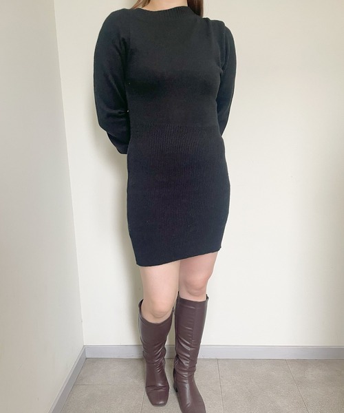 frunco（フランコ）の「ニットワンピース（ワンピース・レディース・ホワイト/ブラック/グレー・FREE）」の20枚目の写真