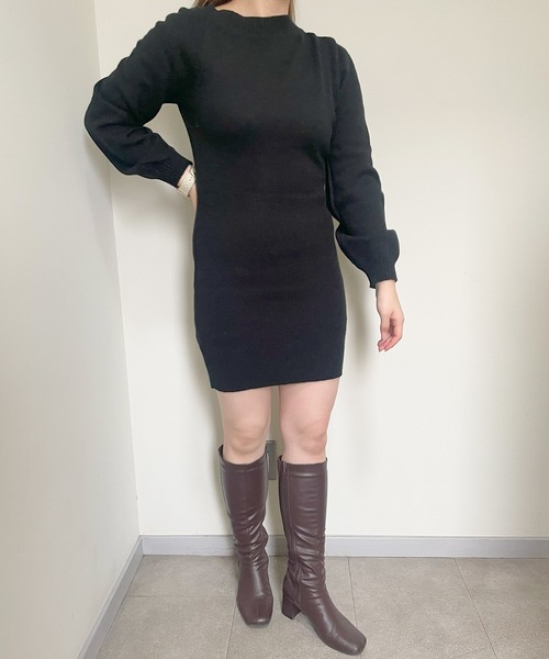 frunco（フランコ）の「ニットワンピース（ワンピース・レディース・ホワイト/ブラック/グレー・FREE）」の21枚目の写真