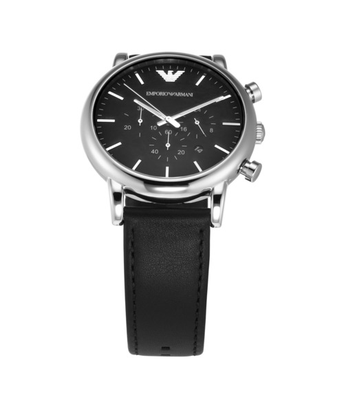 EMPORIO ARMANI(エンポリオアルマーニ)の「エンポリオ・アルマーニ 腕時計 メンズ アナログ レザー AR1828I(アナログ腕時計・メンズ・ブラック・FREE)」の2枚目の写真