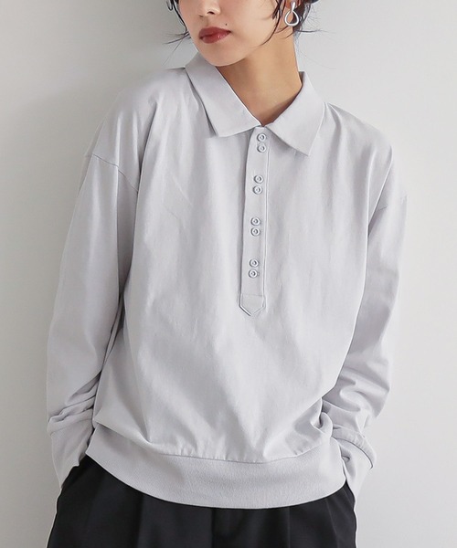 ダブルボタンロングスリーブポロシャツ』（ポロシャツ）｜n'OrLABEL