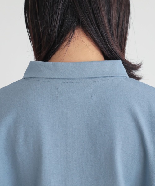 n'OrLABEL（ノアールレーベル）の「『ダブルボタンロングスリーブポロシャツ』（ポロシャツ・レディース・ブラック/ライトグレー/ブルー・2/1）」の21枚目の写真