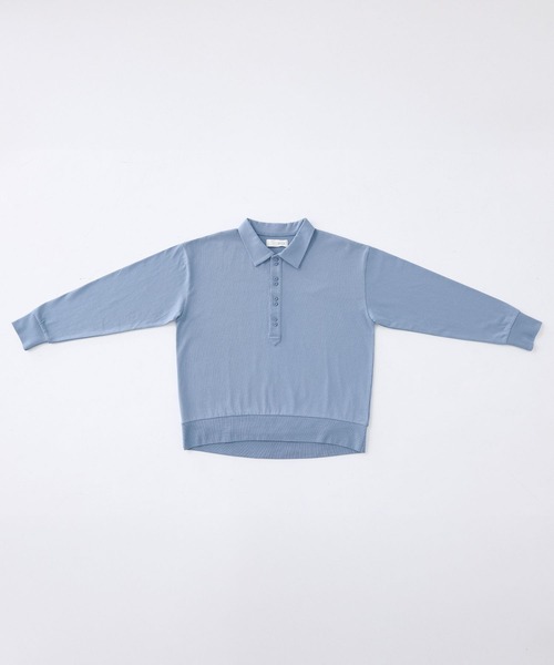 n'OrLABEL（ノアールレーベル）の「『ダブルボタンロングスリーブポロシャツ』（ポロシャツ・レディース・ブラック/ライトグレー/ブルー・2/1）」の22枚目の写真