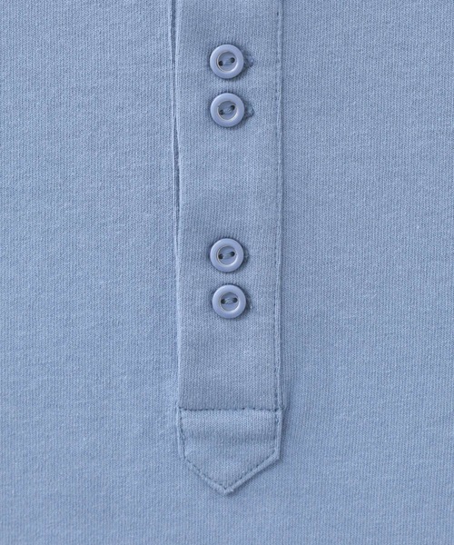 n'OrLABEL（ノアールレーベル）の「『ダブルボタンロングスリーブポロシャツ』（ポロシャツ・レディース・ブラック/ライトグレー/ブルー・2/1）」の16枚目の写真