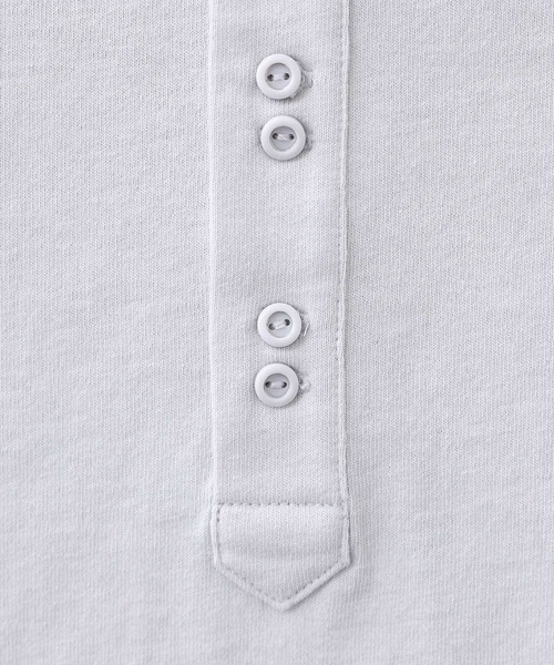 n'OrLABEL（ノアールレーベル）の「『ダブルボタンロングスリーブポロシャツ』（ポロシャツ・レディース・ブラック/ライトグレー/ブルー・2/1）」の7枚目の写真