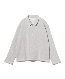 International Gallery BEAMS | ハーフジップ 畦編みニットポロ(ポロシャツ)