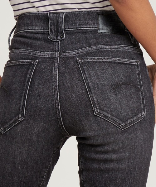 G-STAR(ジースター)の「ACE 2.0 BIKER SLIM STRAIGHT JEANS/バイカーデザインデニムパンツ/スリムストレートジーンズ/L28(デニムパンツ・レディース・ブラック系その他・27inch/26inch/25inch/24inch)」の5枚目の写真