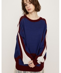 SLY | 2WAY JQ LOGO TOPS ツーウェイ ジャガード ロゴ トップス(ニット/セーター)