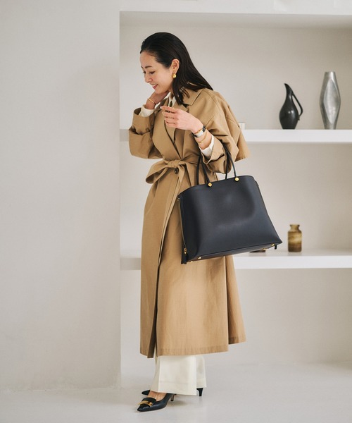 E'POR（エポール）の「【E'POR】Y BAG Medium+【WEB限定/一部店舗限定】【通勤】【A4/PC対応】（トートバッグ・レディース・ベージュ/ダークブラウン/ブルー系その他4/ブラック/キナリ/グリーン系その他2/ホワイト系その他/グレー・FREE）」の9枚目の写真