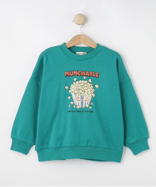 SHOO・LA・RUE（シューラルー）の「【100-120cm/洗える/兄妹リンク可】コーデの主役 アソートプリントスウェット（スウェット・キッズ・ダークグレー/オフホワイト/イエロー系その他/ブルーグリーン・10/11/12）」の3枚目の写真