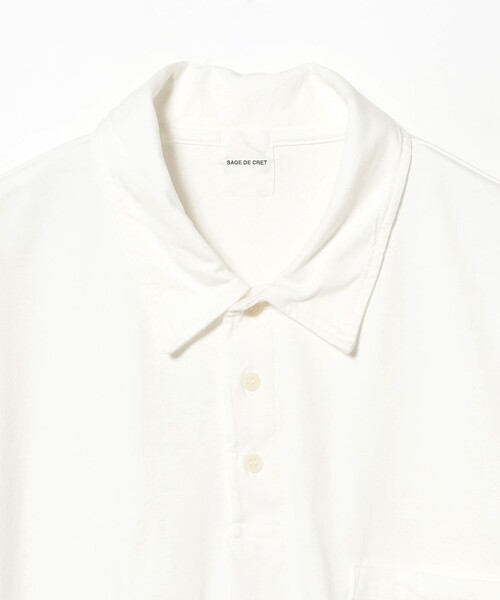 sage de cret（サージュデクレ）の「sage de cret / 天竺 ワイド プルオーバーシャツ（シャツ/ブラウス・メンズ・オフホワイト・L/M/S）」の3枚目の写真