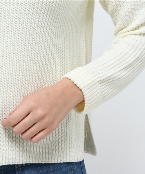 earth music&ecology（アースミュージックアンドエコロジー）の「ボトルネックニットプルオーバー（ニット/セーター・レディース・レンガ/キャメル/モスグリーン/アイボリー/ピンクベージュ/ネイビー・FREE）」の14枚目の写真