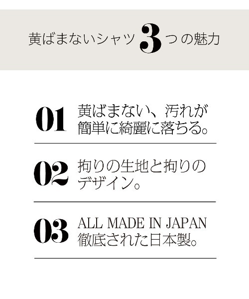 PUBLIC TOKYO（パブリックトウキョウ）の「黄ばまないシャツ / 洗える / シワになりにくい / 黄ばみにくい / 汚れにくい（シャツ/ブラウス・メンズ・ホワイト/サックスブルー・1/2/3）」の11枚目の写真