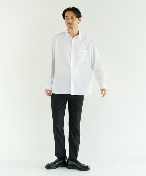 PUBLIC TOKYO（パブリックトウキョウ）の「黄ばまないシャツ / 洗える / シワになりにくい / 黄ばみにくい / 汚れにくい（シャツ/ブラウス・メンズ・ホワイト/サックスブルー・1/2/3）」の13枚目の写真