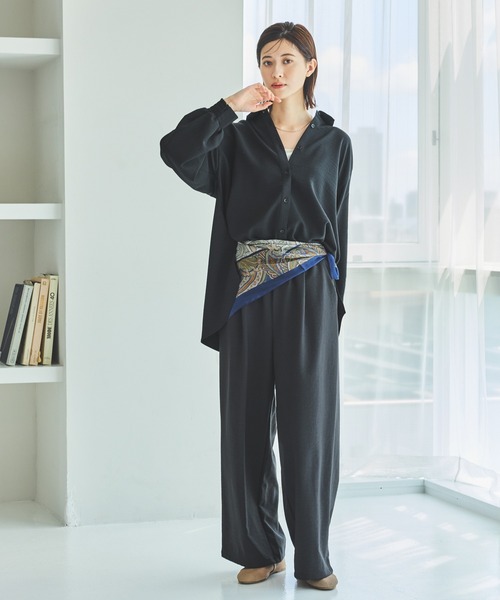 LAKOLE(ラコレ)の「【セットアップ対応/多機能ウェア】サップVTGイージーパンツ / 291642(その他パンツ・レディース・チャコールグレー/グレー/ライトベージュ/ブラック/ブラウン・MEDIUM/LARGE)」の15枚目の写真