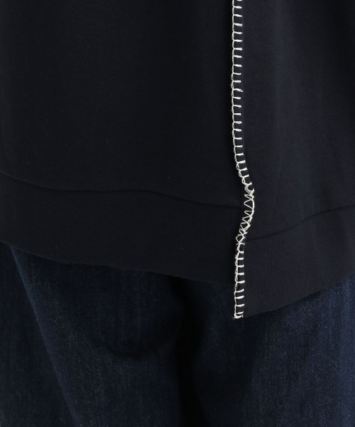 LEPSIM（レプシィム）の「リメイクステッチ裏毛チュニック　289679（ワンピース・レディース・ブラック/ブルー/チャコールグレー/アイボリー・FREE）」の16枚目の写真