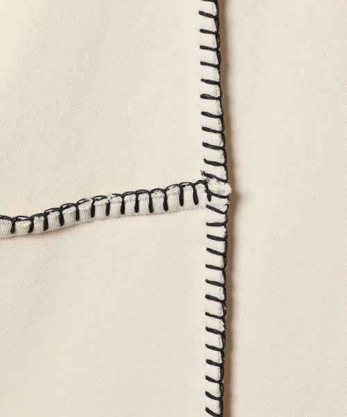 LEPSIM（レプシィム）の「リメイクステッチ裏毛チュニック　289679（ワンピース・レディース・ブラック/ブルー/チャコールグレー/アイボリー・FREE）」の6枚目の写真