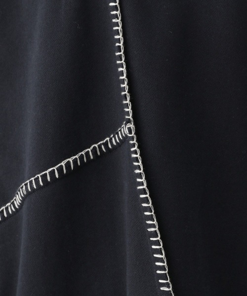 LEPSIM（レプシィム）の「リメイクステッチ裏毛チュニック　289679（ワンピース・レディース・ブラック/ブルー/チャコールグレー/アイボリー・FREE）」の10枚目の写真