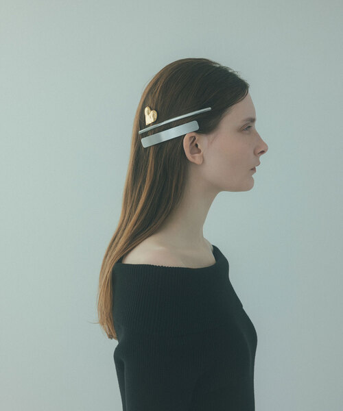 Noble(ノーブル)の「《WEB限定追加》NN/エヌエヌ バレッタSET(シルバー)(バレッタ/ヘアクリップ・レディース・シルバー・FREE)」の3枚目の写真
