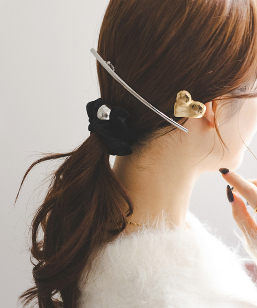 Noble(ノーブル)の「《WEB限定追加》NN/エヌエヌ バレッタSET(シルバー)(バレッタ/ヘアクリップ・レディース・シルバー・FREE)」の8枚目の写真