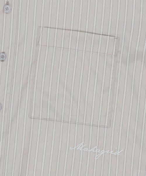 mahagrid/マハグリッド』 COMFORT STRIPE SHIRT/ストライプ