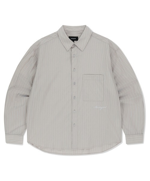 mahagrid/マハグリッド』 COMFORT STRIPE SHIRT/ストライプ