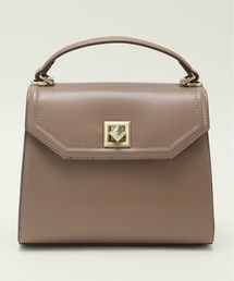 【2way】m.f.エディトリアル レディース 角ひねり金具付き 2WAYハンドバッグ