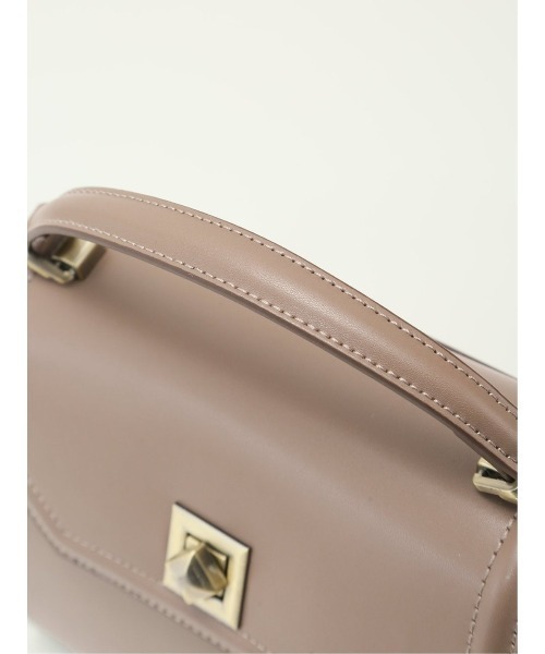 m.f.editorial（エムエフエディトリアル）の「【2way】m.f.エディトリアル レディース 角ひねり金具付き 2WAYハンドバッグ（ハンドバッグ・レディース・ブラウン/ブラック・FREE）」の13枚目の写真