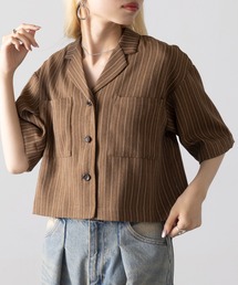 【MAGASIN DE MODE Onjna】Back zipper shirt jacket / バックジッパーシャツジャケット trc