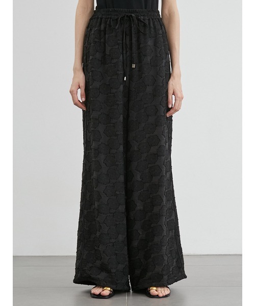 styling/（スタイリング）の「カットジャガードワイドパンツ（その他パンツ・レディース・ベージュ/ブラック・1/0）」の9枚目の写真
