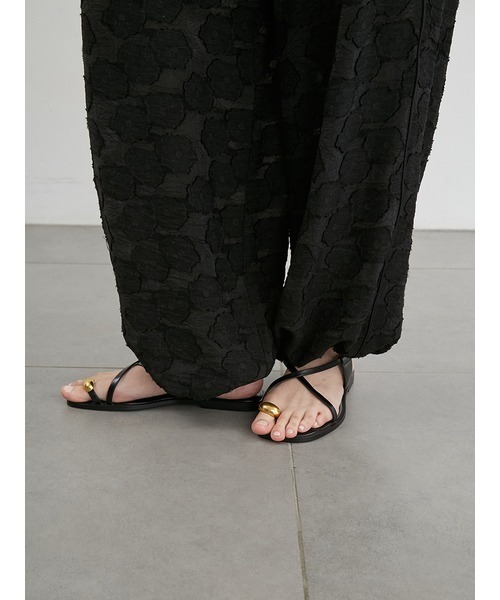 styling/（スタイリング）の「カットジャガードワイドパンツ（その他パンツ・レディース・ベージュ/ブラック・1/0）」の12枚目の写真