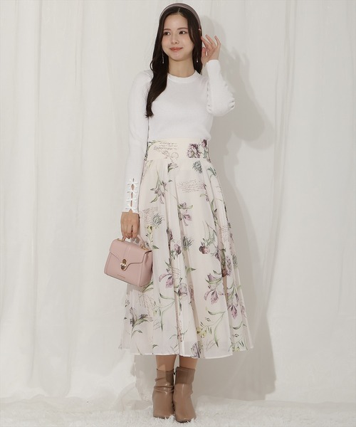 WILLSELECTION(ウィルセレクション)の「袖リボンボトルネックニット(ニット/セーター・レディース・オフホワイト/オレンジ/ピンク/ブラック・FREE)」の10枚目の写真