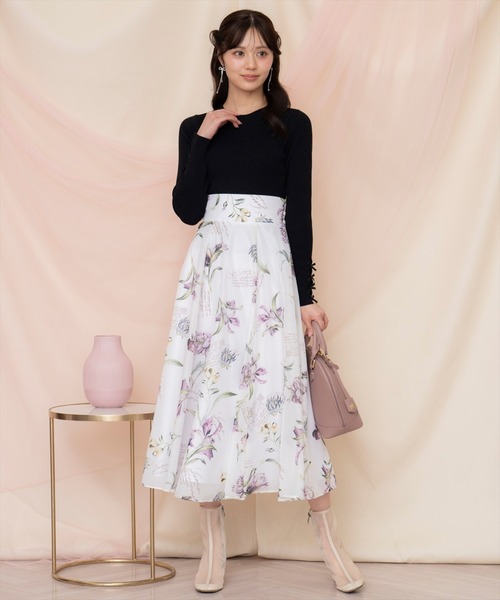 WILLSELECTION(ウィルセレクション)の「袖リボンボトルネックニット(ニット/セーター・レディース・オフホワイト/オレンジ/ピンク/ブラック・FREE)」の18枚目の写真