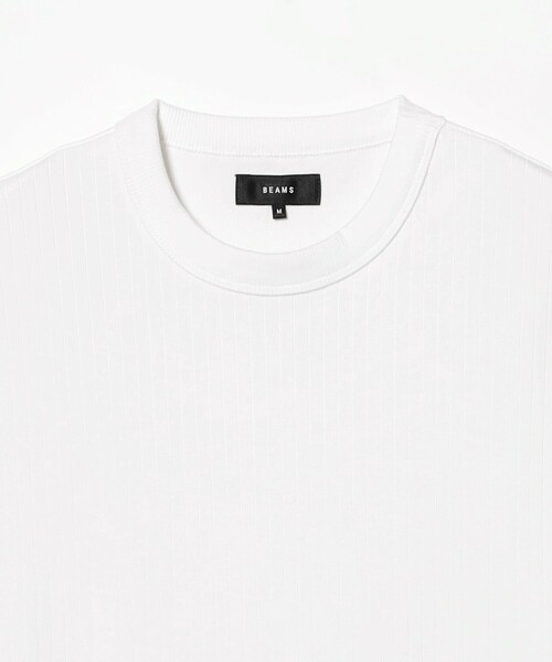 BEAMS（ビームス）の「BEAMS / テレコ Tシャツ（Tシャツ/カットソー・メンズ・ホワイト/ブラック・L/M/S/XL）」の8枚目の写真