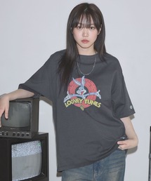DISCUS（ディスカス）の「Buyer's Select/DISCUS×Spacejam/LOONEY TUNES　DISCUS×GREMLINS　クルーネック半袖ピグメントTシャツ（Tシャツ/カットソー）」