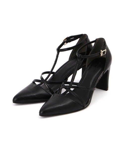 EDIT COLOGNE（エディットコロン）の「クロスTストラップパンプス（パンプス・レディース・ブラック/グレー/オフホワイト・23.0cm/23.5cm/24.0cm）」の7枚目の写真