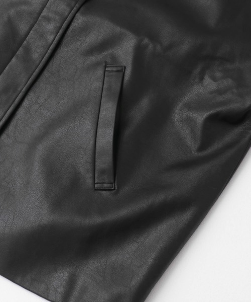 SENSE OF PLACE by URBAN RESEARCH(センスオブプレイスバイアーバンリサーチ)の「ラスタースキンジャケット(その他アウター・レディース・ベージュ/ブラック・ONE)」の13枚目の写真