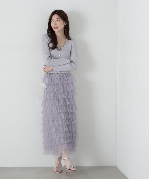 プロポーションボディドレッシング　ティアードフリルスカート　新品　タグ付き プロポーションボディドレッシング PROPORTION BODY DRESSING