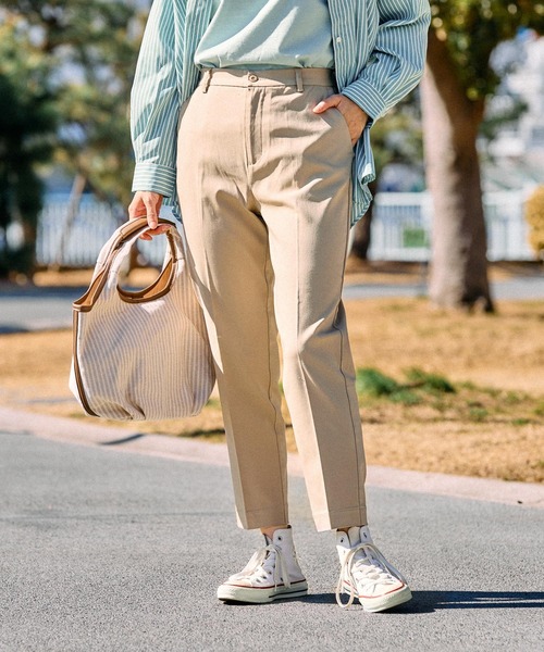 FOUND GOOD（ファウンドグッド）の「ハイパーストレッチスリムP（その他パンツ・レディース・ブラック/ベージュ/ネイビー/グレー系/ブルー系5/アイボリー・L/S/M/XL）」の4枚目の写真