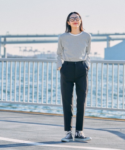 FOUND GOOD（ファウンドグッド）の「ハイパーストレッチスリムP（その他パンツ・レディース・ブラック/ベージュ/ネイビー/グレー系/ブルー系5/アイボリー・L/S/M/XL）」の19枚目の写真