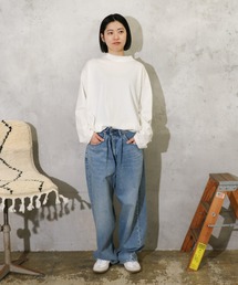 GUNG HO / ガンホー DENIM BAGGY PANTS バギーデニムパンツ ユーズド加工 ケミカルウォッシュ