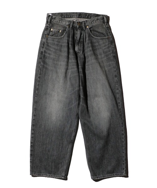 GUNG HO(ガンホー)の「GUNG HO / ガンホー DENIM BAGGY PANTS バギーデニムパンツ ユーズド加工 ケミカルウォッシュ(デニムパンツ・メンズ・ライトブルー/ブラック系その他/ブルー/ブラック・X-LARGE/MEDIUM/LARGE/SMALL/X-SMALL)」の6枚目の写真