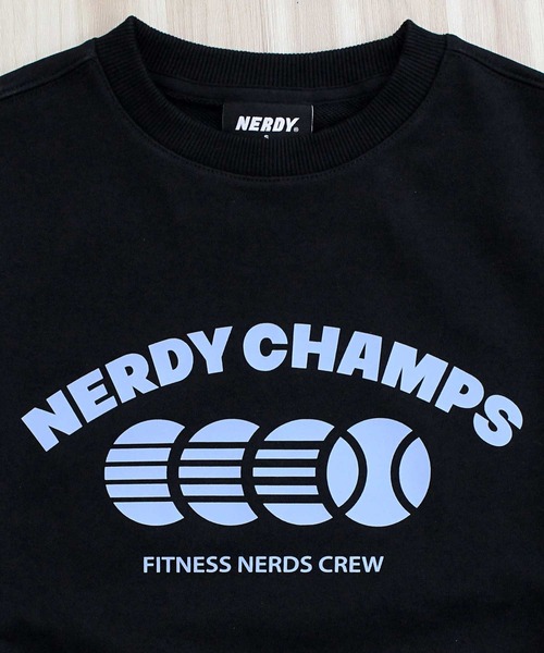NERDY（ノルディ）の「NERDY チャンプスウェットシャツ CHAMPS SWEATSHIRT（スウェット・メンズ・ホワイト/ホワイト系2/ブラック/ライトイエロー・S/M/L）」の12枚目の写真