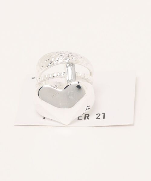 FOREVER 21(フォーエバー トゥエンティーワン)の「ハートSETリング2(リング・レディース・ゴールド/シルバー・FREE)」の3枚目の写真