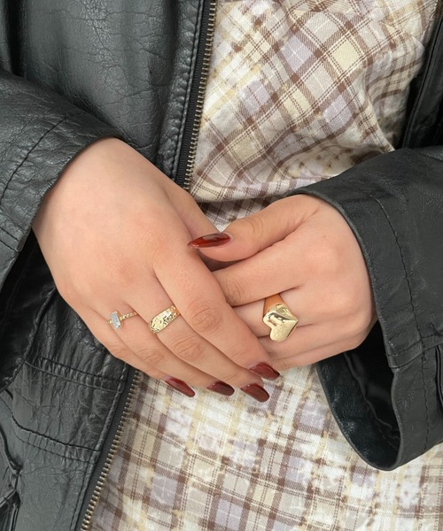 FOREVER 21(フォーエバー トゥエンティーワン)の「ハートSETリング2(リング・レディース・ゴールド/シルバー・FREE)」の1枚目の写真