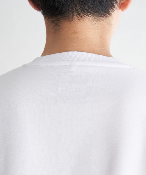 ikka(イッカ)の「【親子コーデ】ブロックスポンチ斜め切り替えTシャツ(Tシャツ/カットソー・メンズ・ブラック/グリーン/ホワイト/ネイビー・S/M/L/XL)」の5枚目の写真