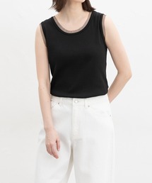 【ＵＶカット】チュール使いタンクトップ