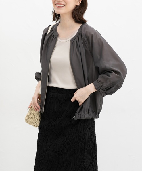 Honeys（ハニーズ）の「【ＵＶカット】チュール使いタンクトップ（タンクトップ・レディース・ホワイト/ライム/ブラック/ライトベージュ・L/LL/M/S）」の15枚目の写真